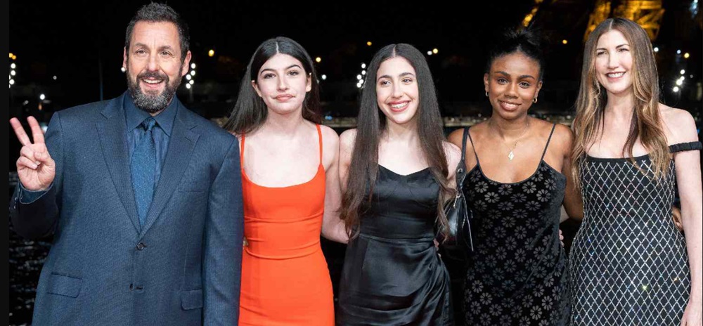 Adam Sandler family at the 2023 premiere of Murder Mystery 2.
